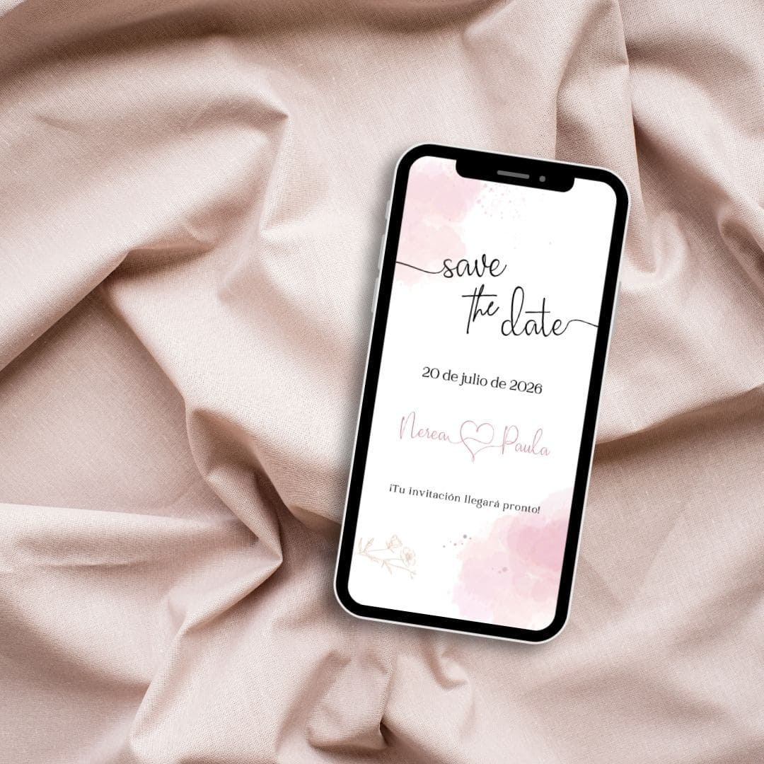 Save the Date digital Aquarelle